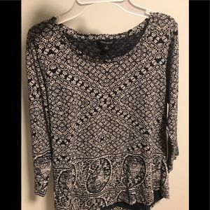 Women’s Lucky Brand navy/grey top